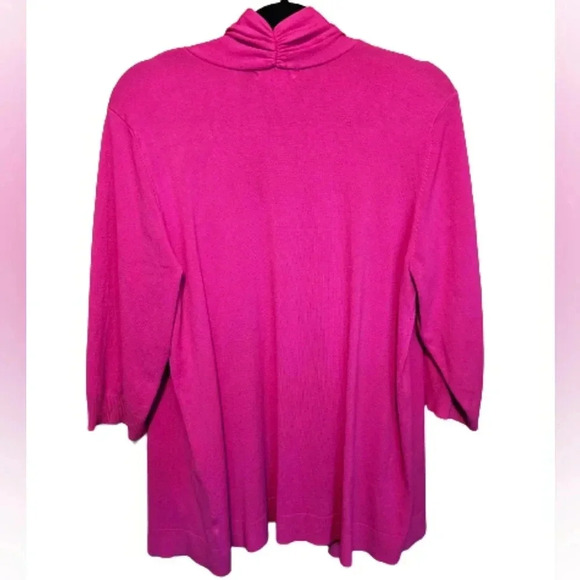 Laura Ashley Pink Cardigan 3/4 Sleeve - Picture 3 of 6